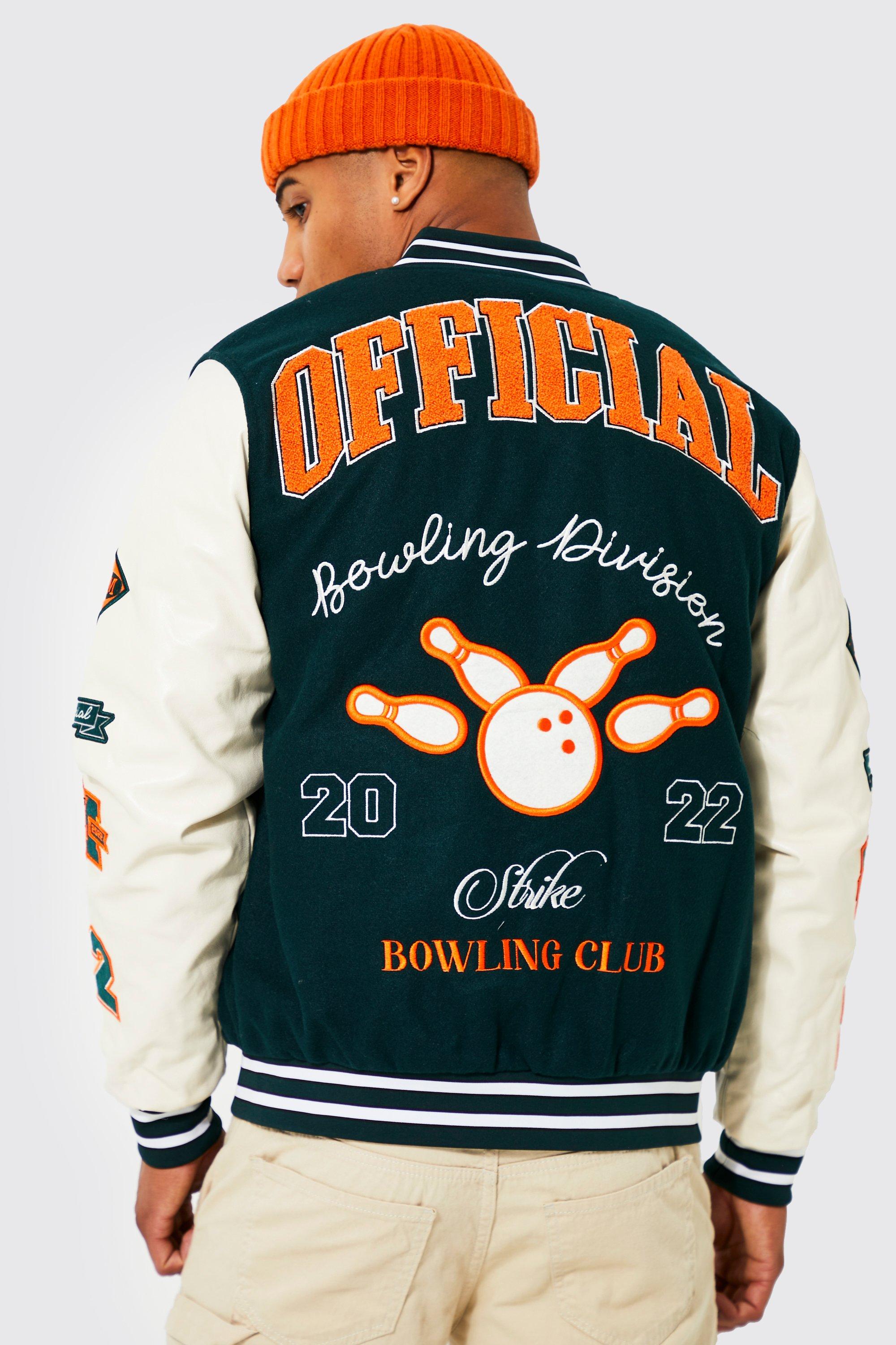 Bomber style universitaire a ecusson B