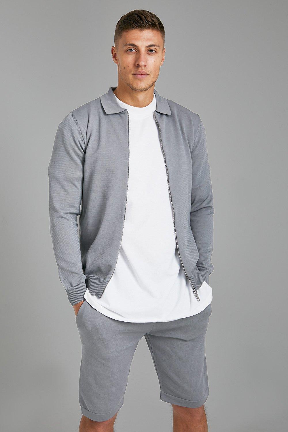 Mens grey harrington outlet jacket