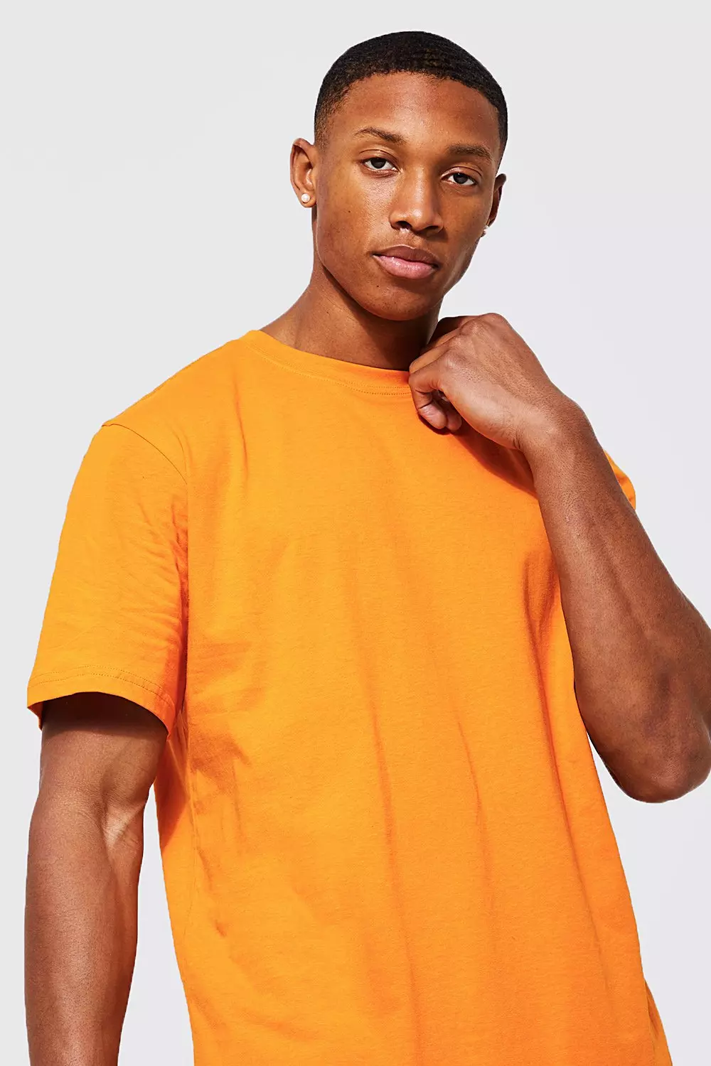 Orange longline t outlet shirt