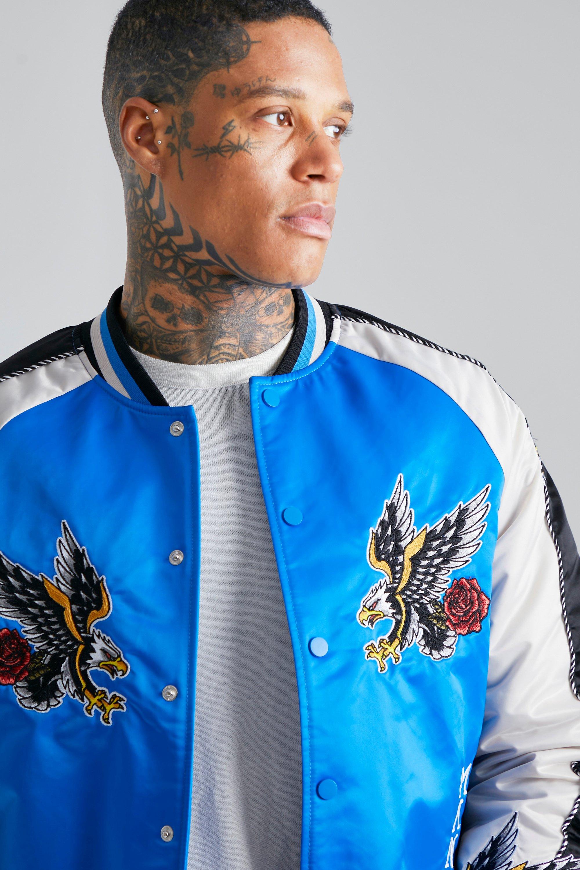 Men's embroidered 2025 bomber jacket