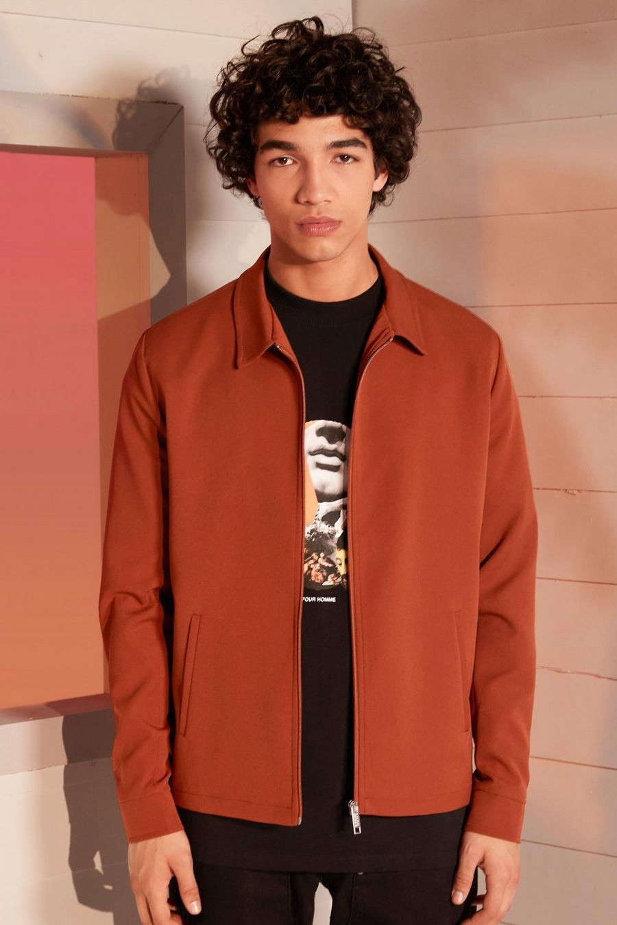 Rust Smart Relaxed Harrington image number 1