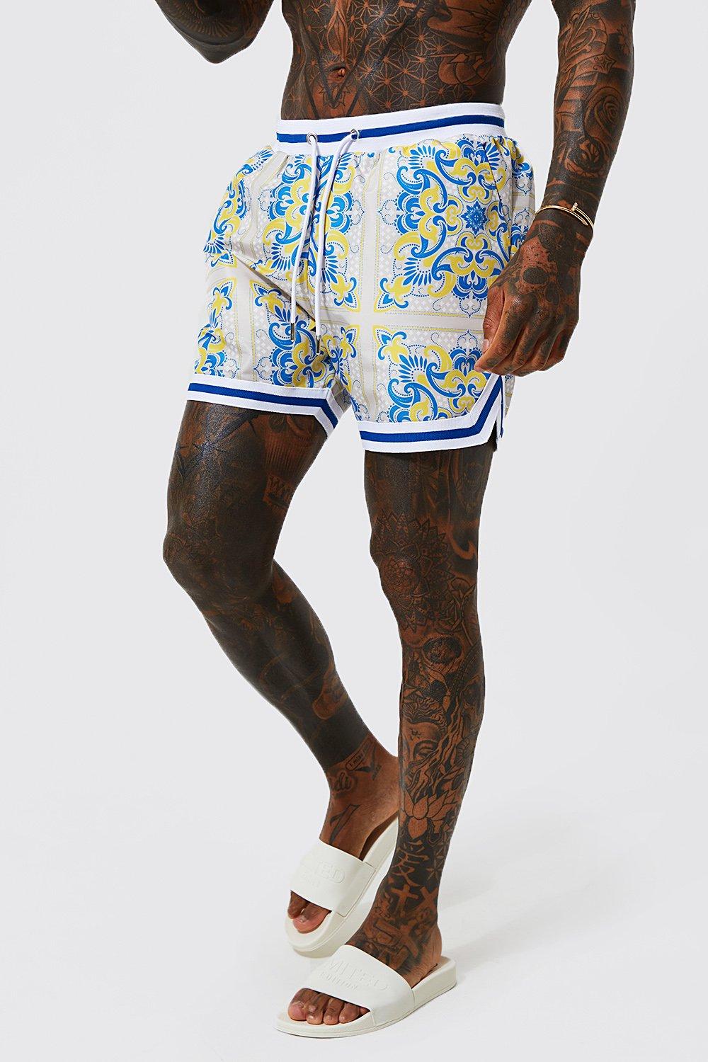 basketball swim trunks