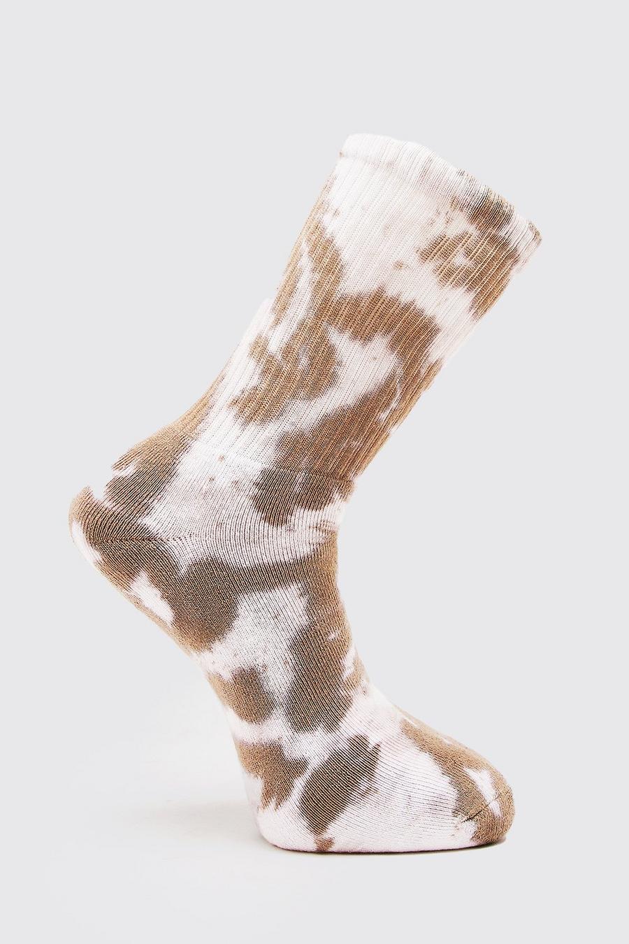 Nude 1 Pack Diagonal Tie-dye Sock image number 1