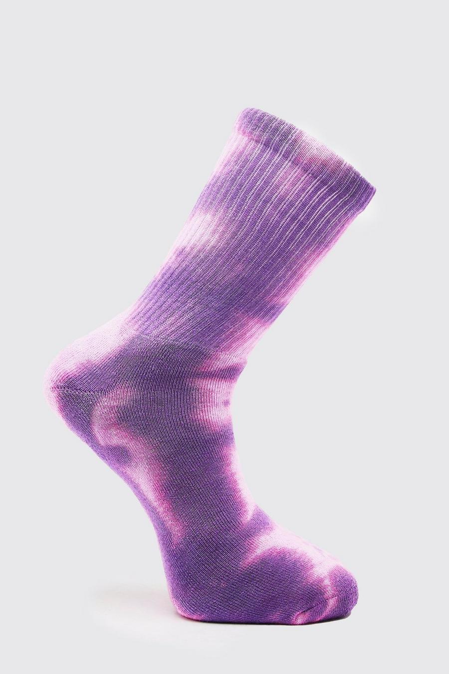 Chaussettes effet tie dye, Purple image number 1