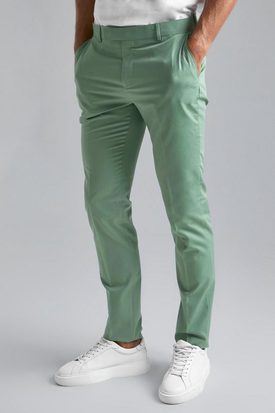 Sage green Tall Skinny Suit Trouser