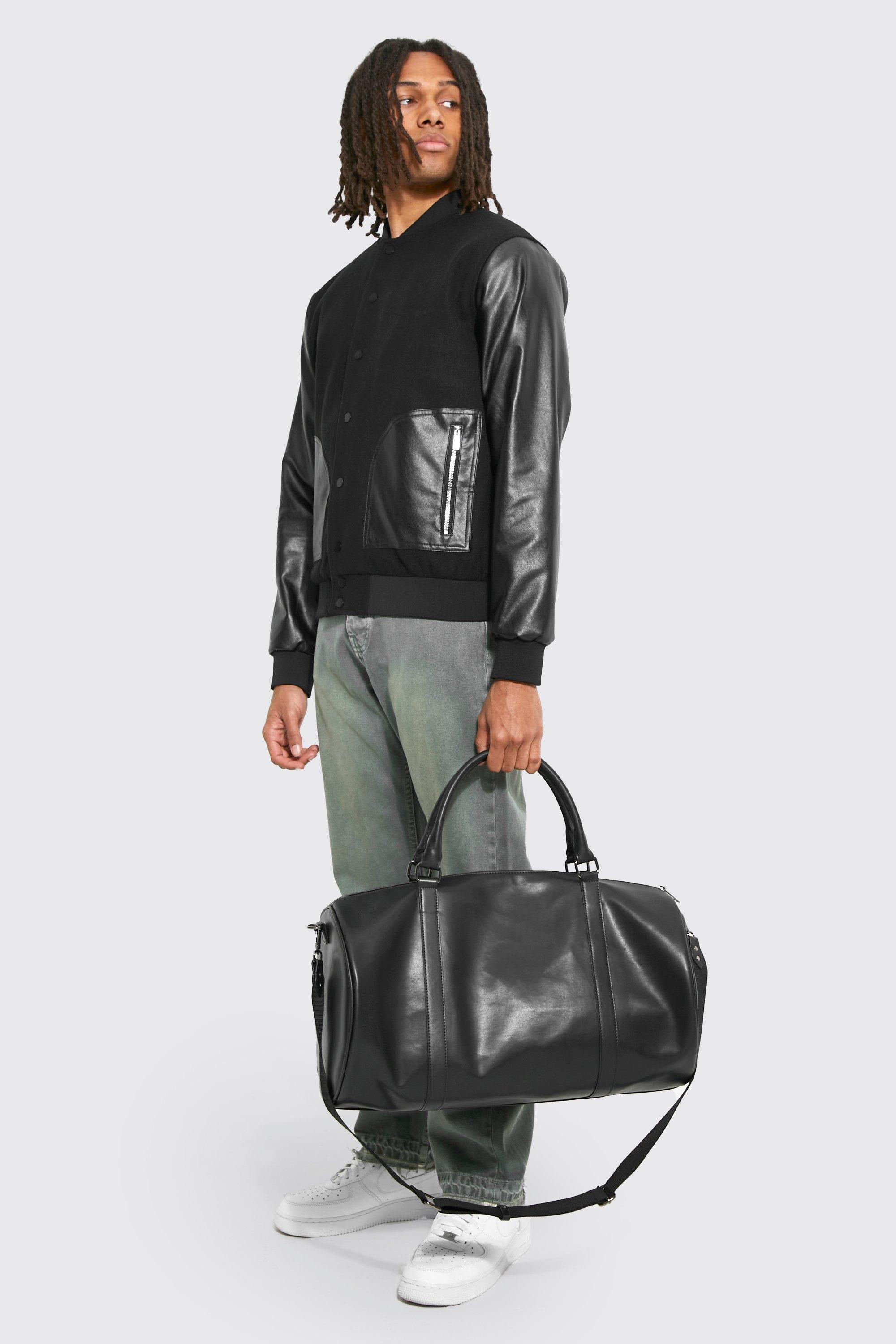 Dificil condensador pavimento Bolsa de deporte elegante efecto cuero | boohoo