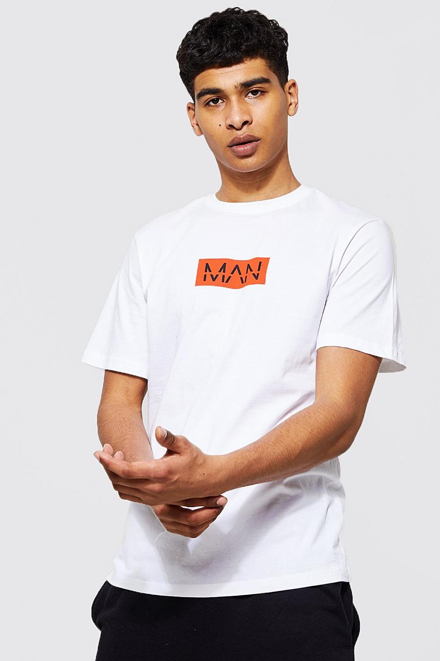 White Man T-Shirt Met Logo image number 1