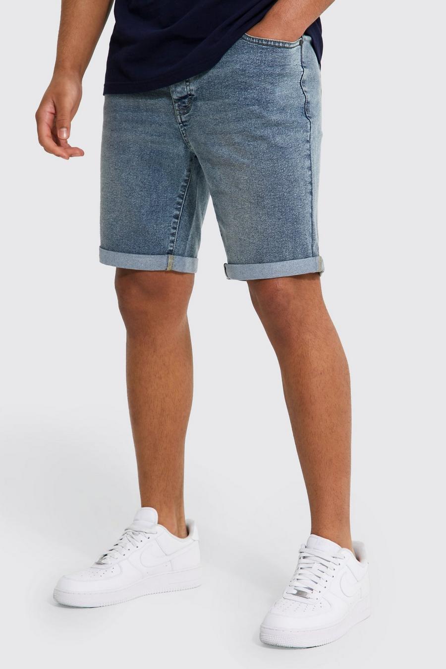 Grande taille - Short en jean stretch, Vintage blue image number 1