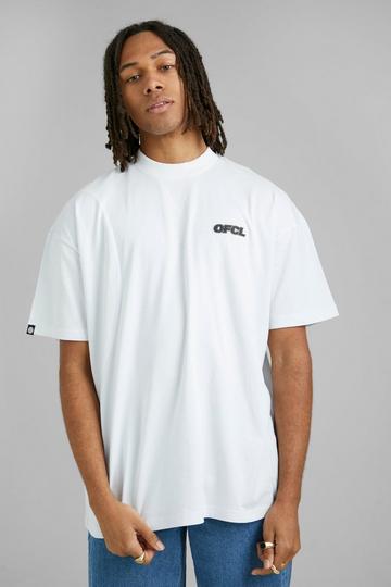 Oversized Ofcl Panel T-shirt white