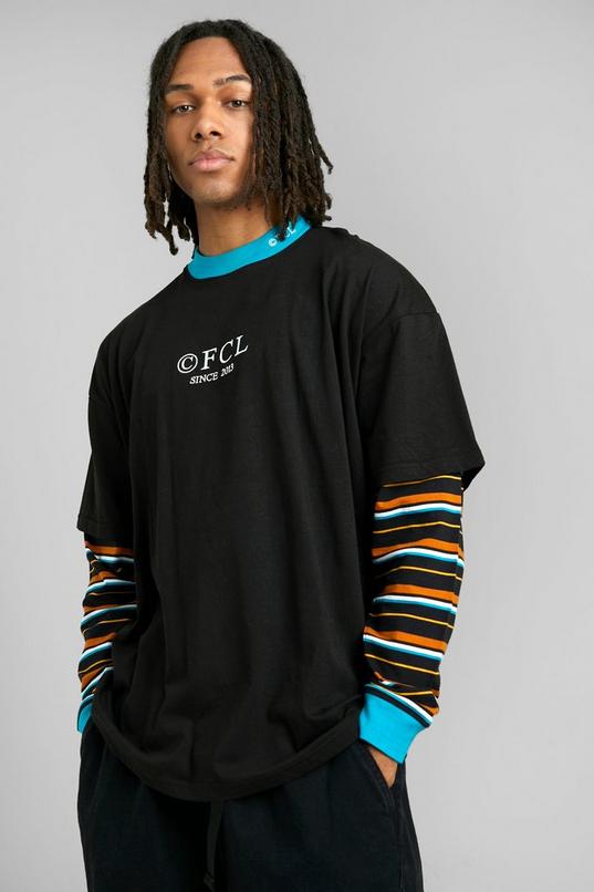 Oversized Ofcl Faux Layer Long Sleeve T-shirt | boohoo USA Oversized Ofcl Faux Layer Long Sleeve T-shirt | boohoo USA