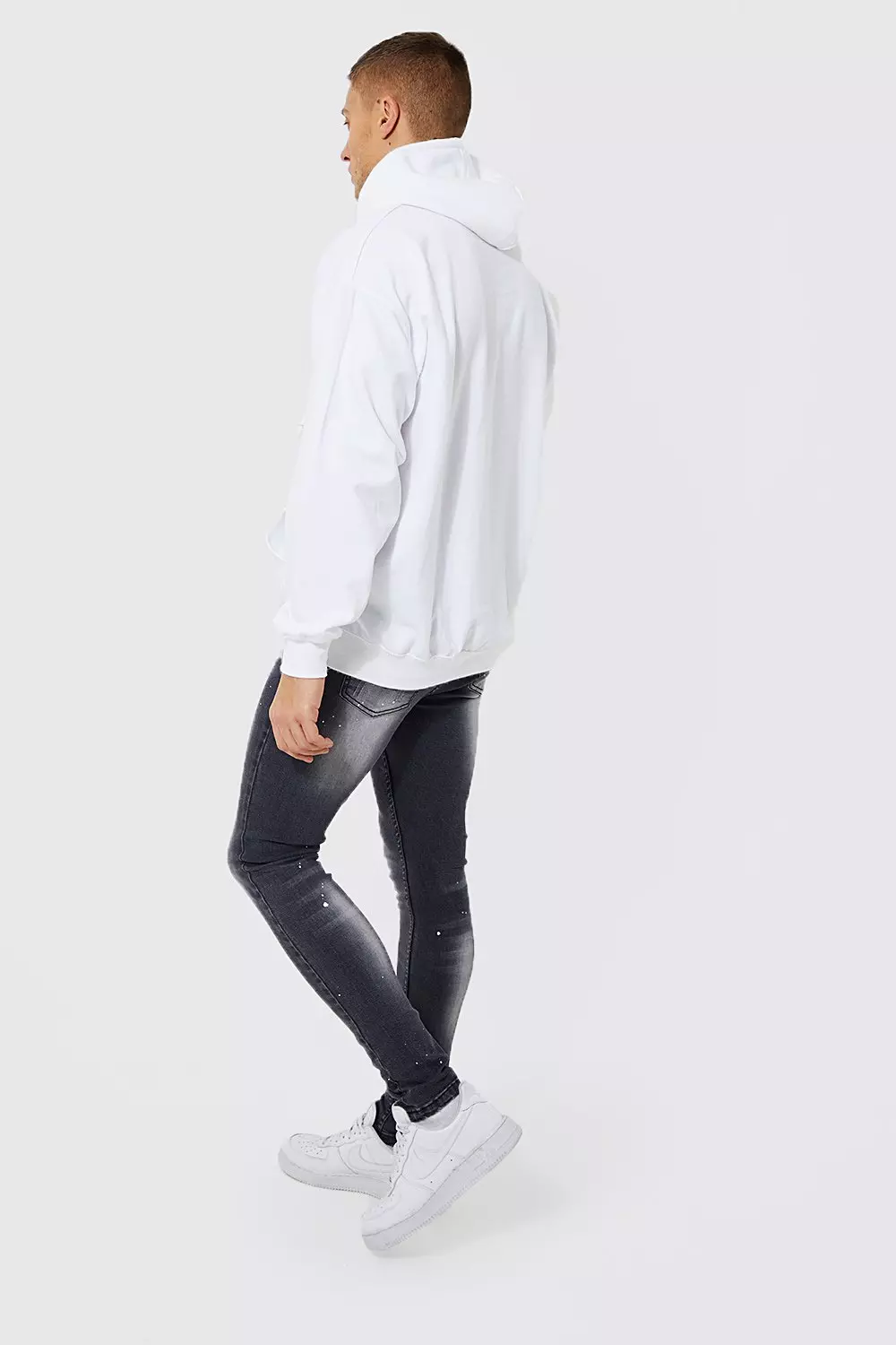 White Man Signature Oversized Hoodie alternative image