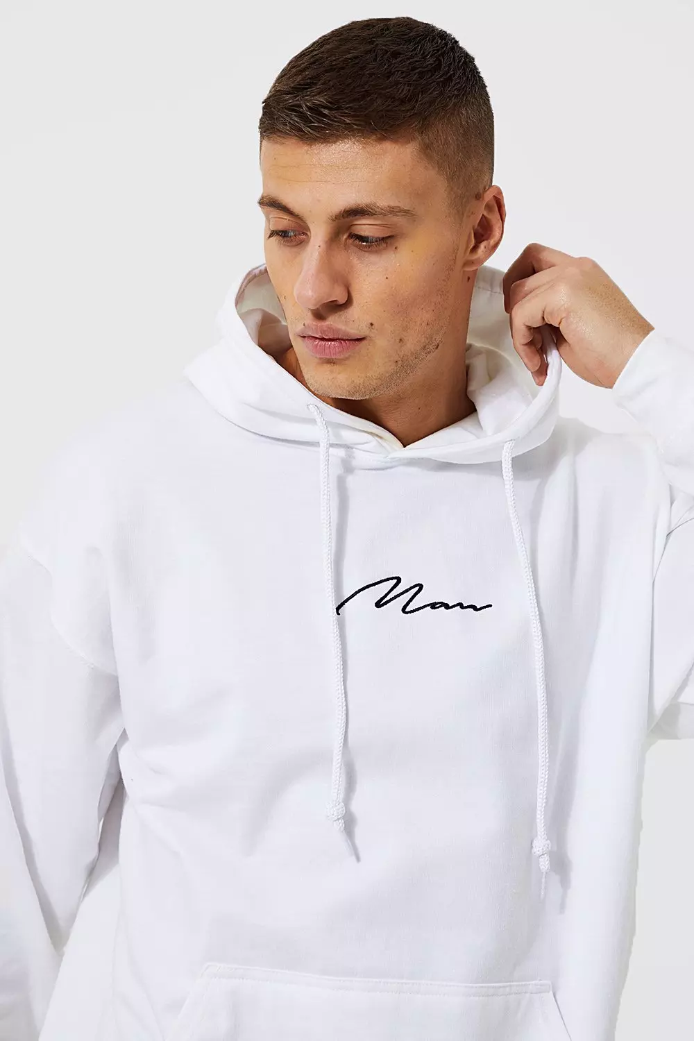White Man Signature Oversized Hoodie alternative image