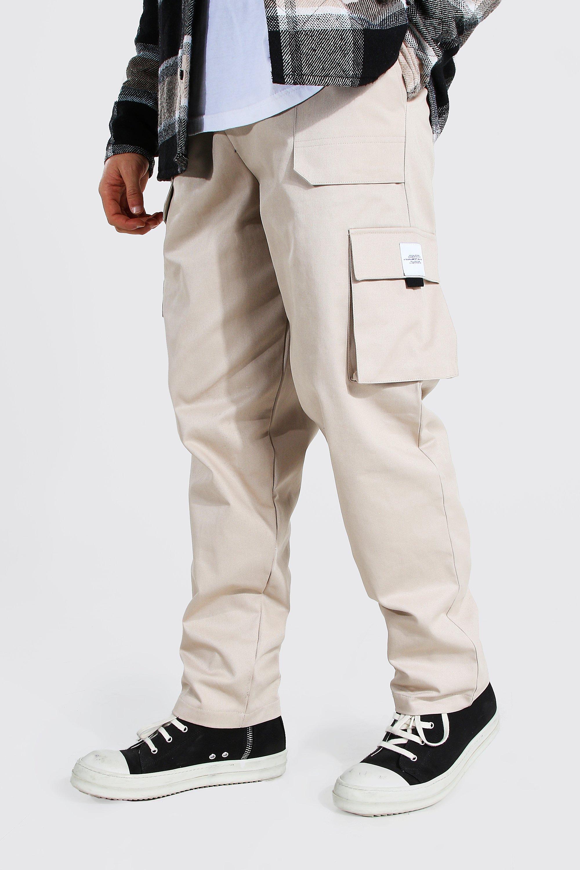 beige mens cargo pants