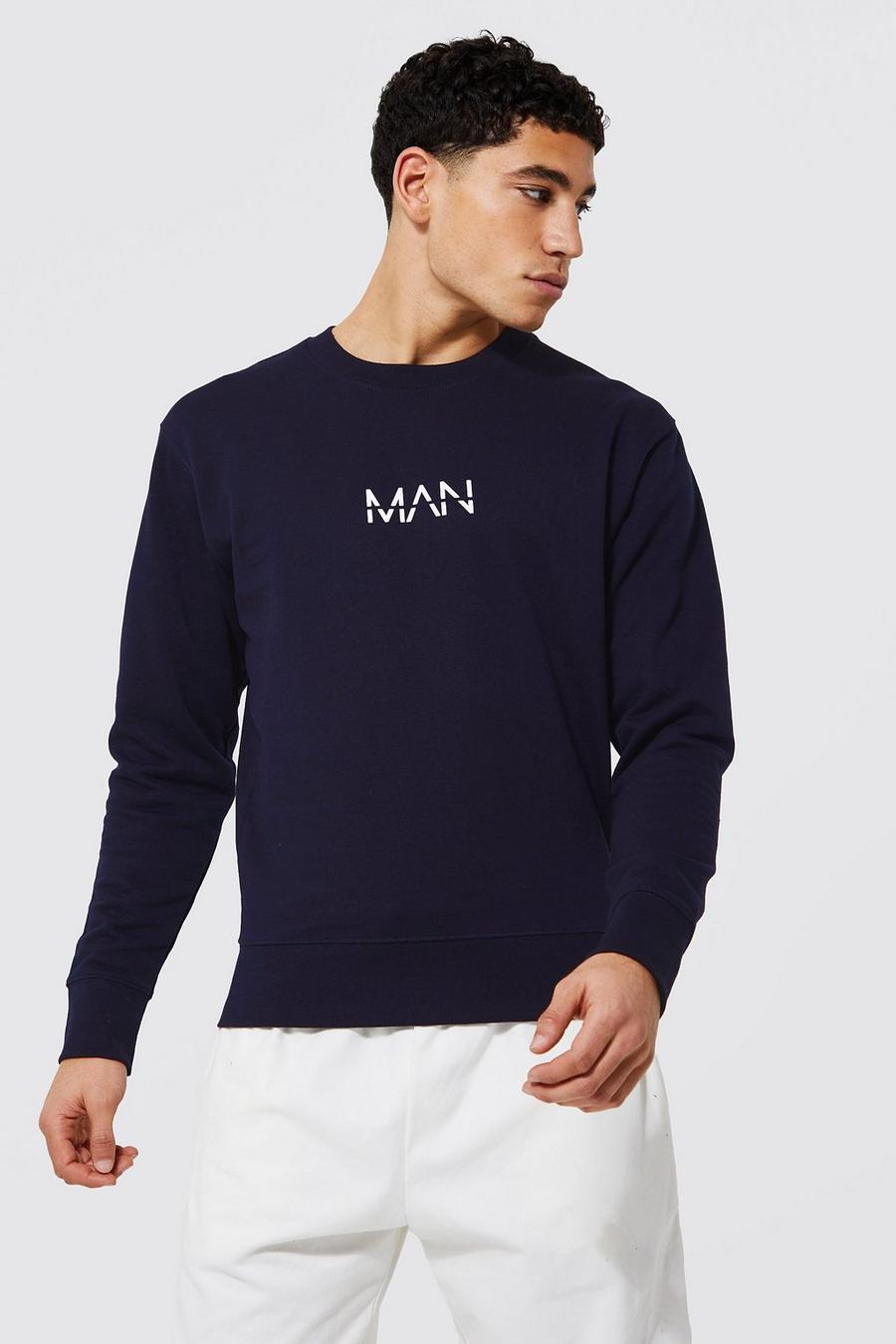 Navy Original Man Crew Neck Sweatshirt image number 1