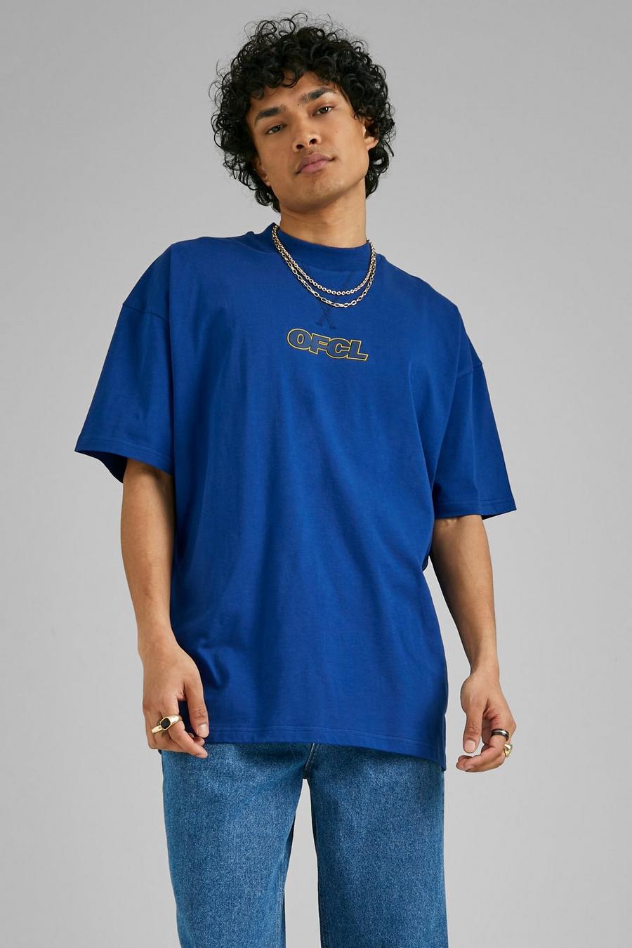 Camiseta oversize Ofcl gruesa, Navy azul marino