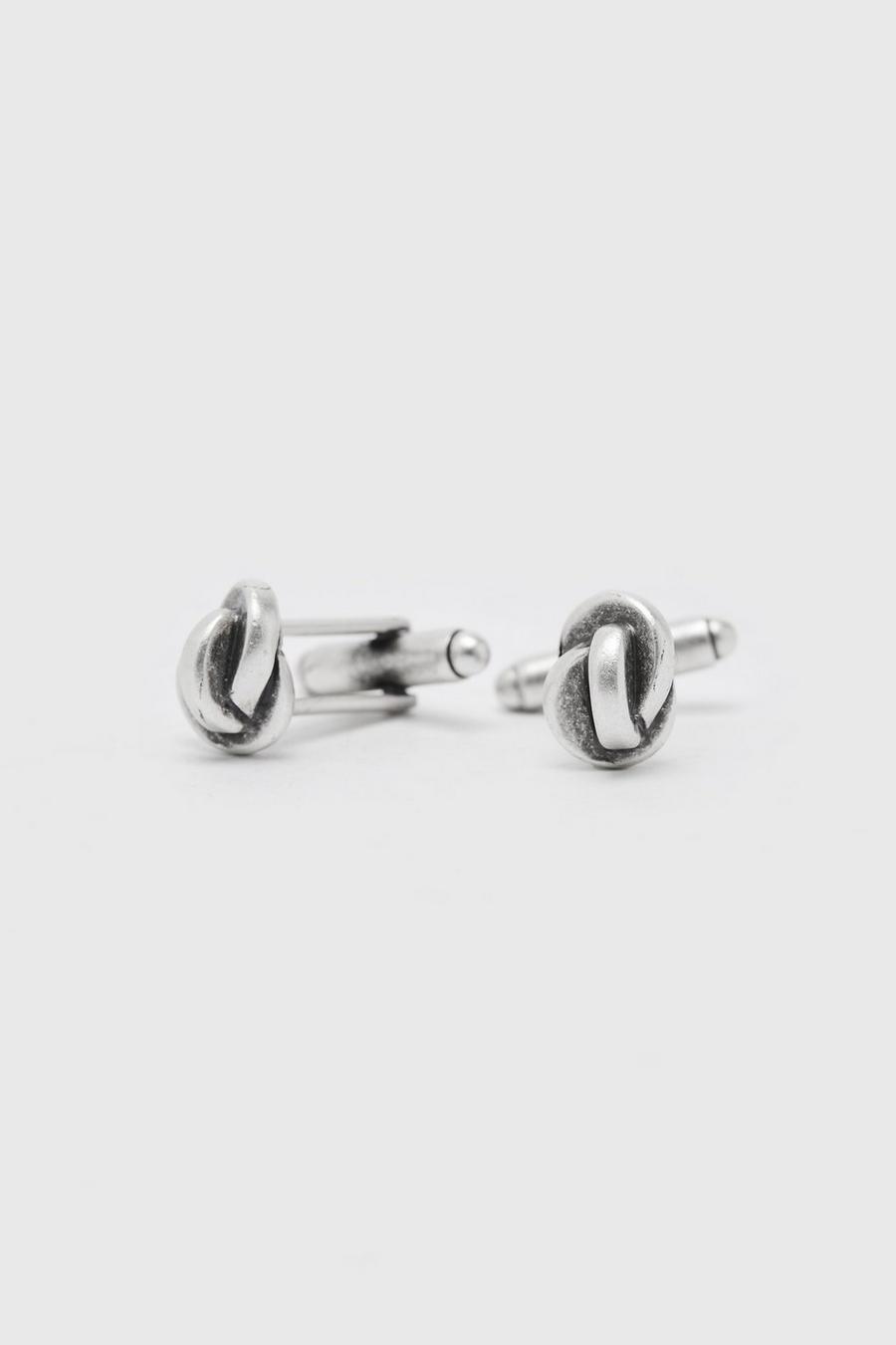 Silver Knot Cufflinks image number 1