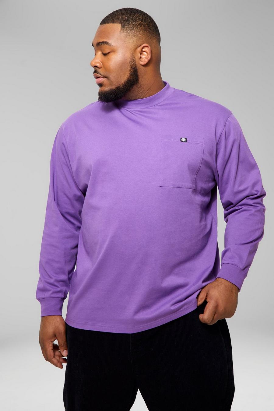 Purple Plus Dik Baggy T-Shirt Met Zakken image number 1