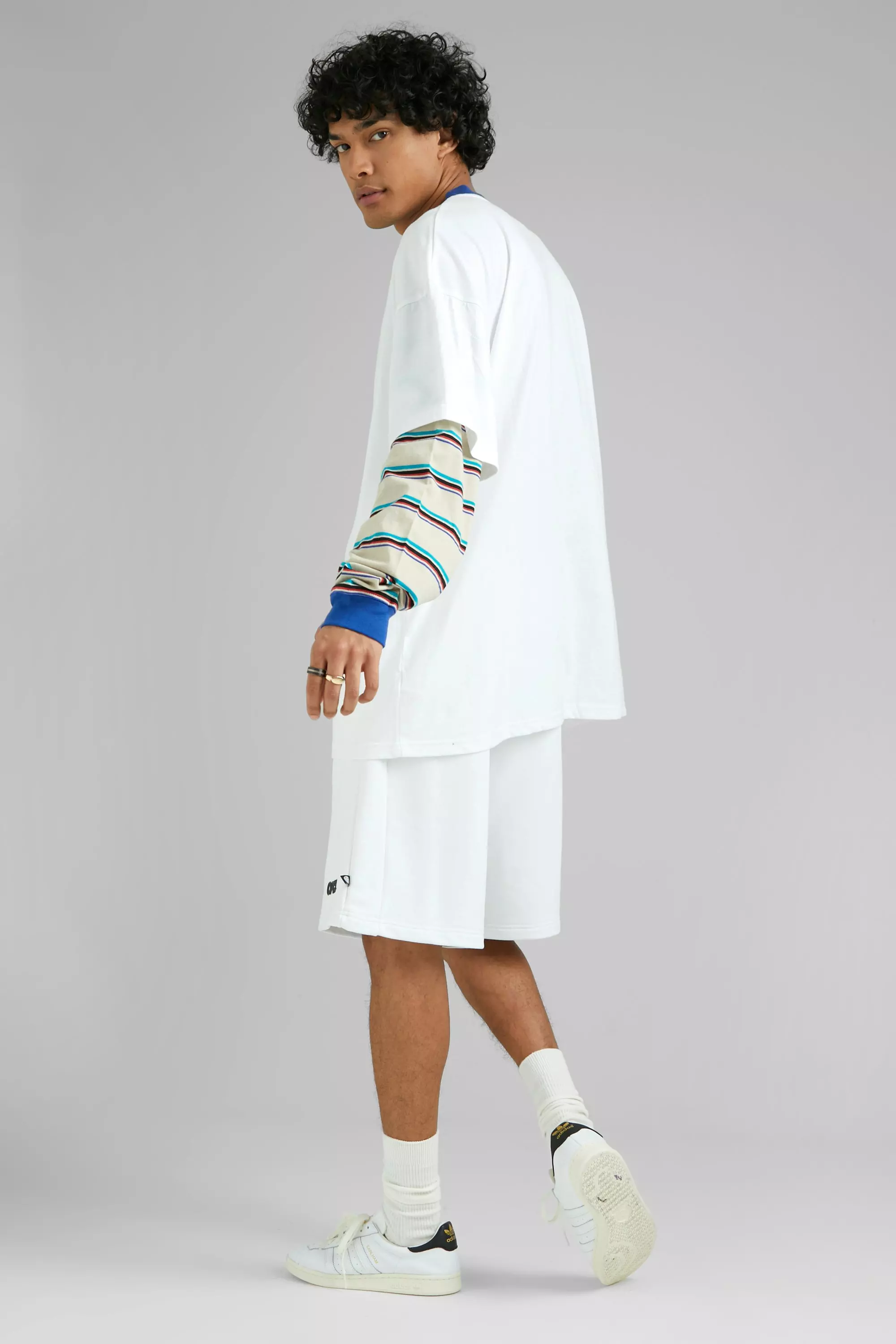 Oversized Faux Layer Long Sleeve T-shirt