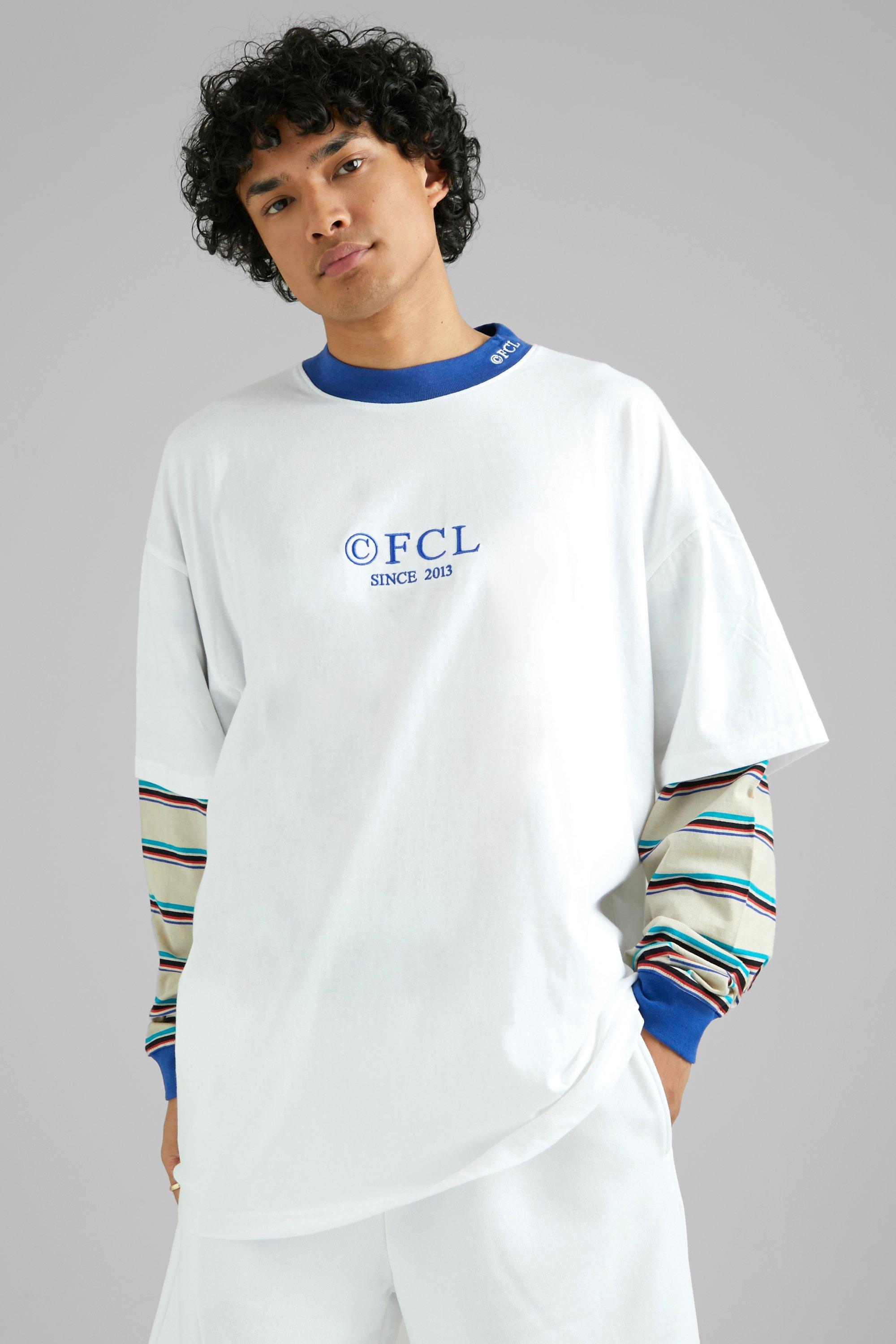 Oversized Faux Layer Long Sleeve T-shirt