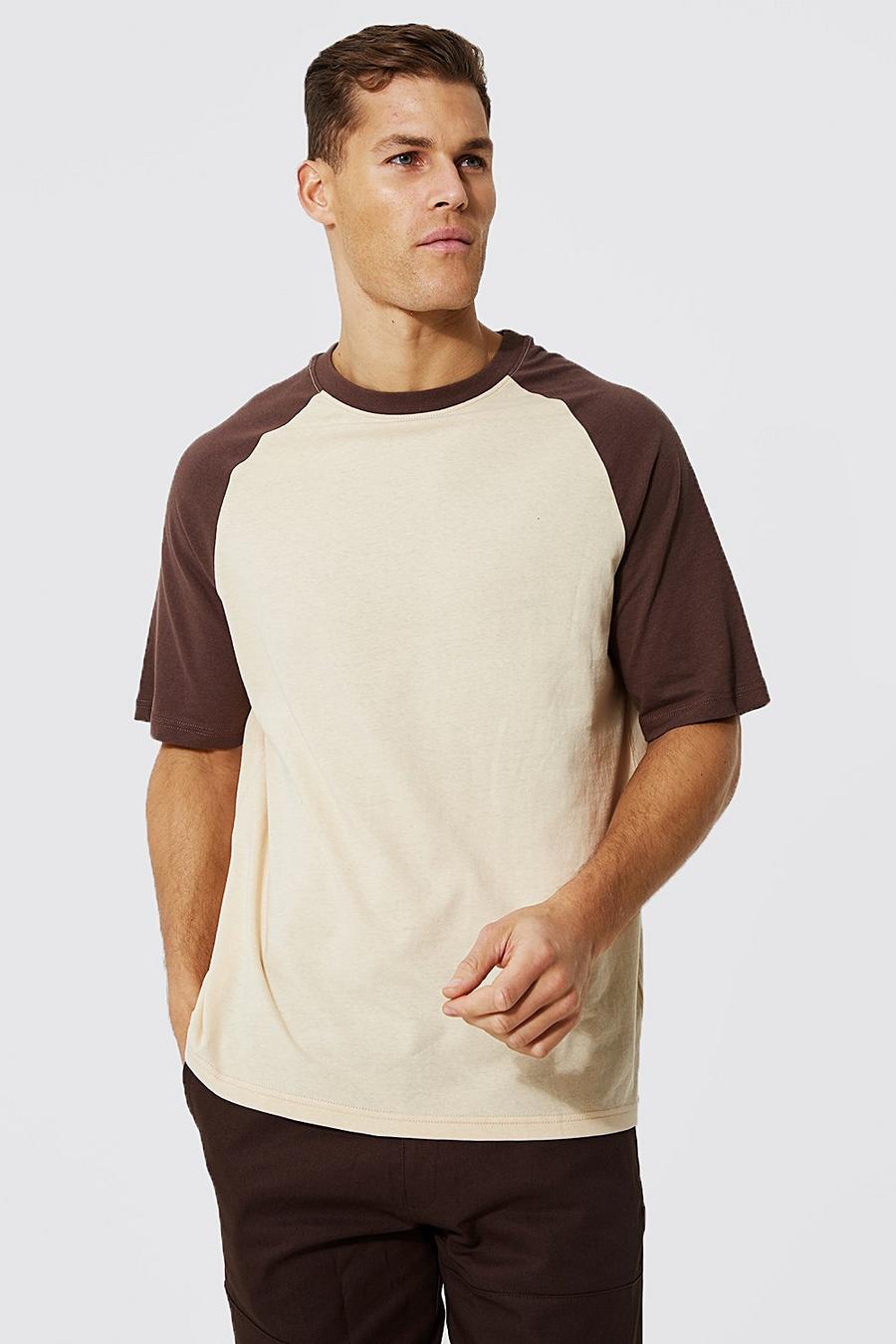 Tall - T-shirt à manches raglan, Sand beige