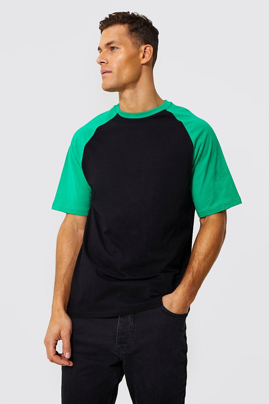Black Tall Raglan T-Shirt image number 1