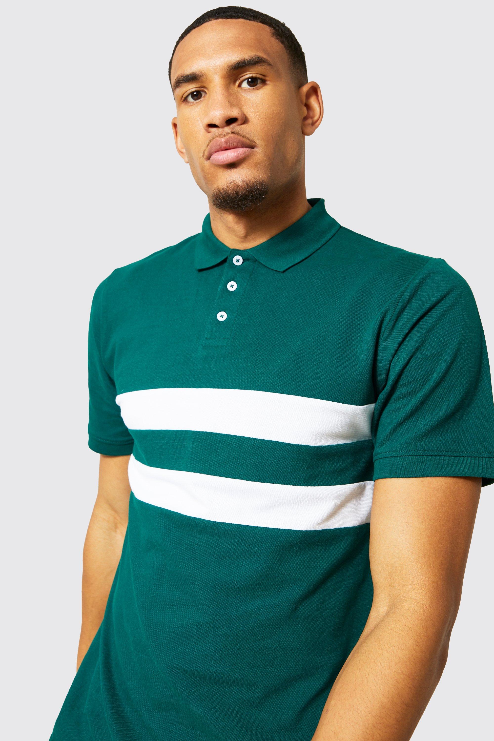 Tall Colour Block Polo boohoo DK