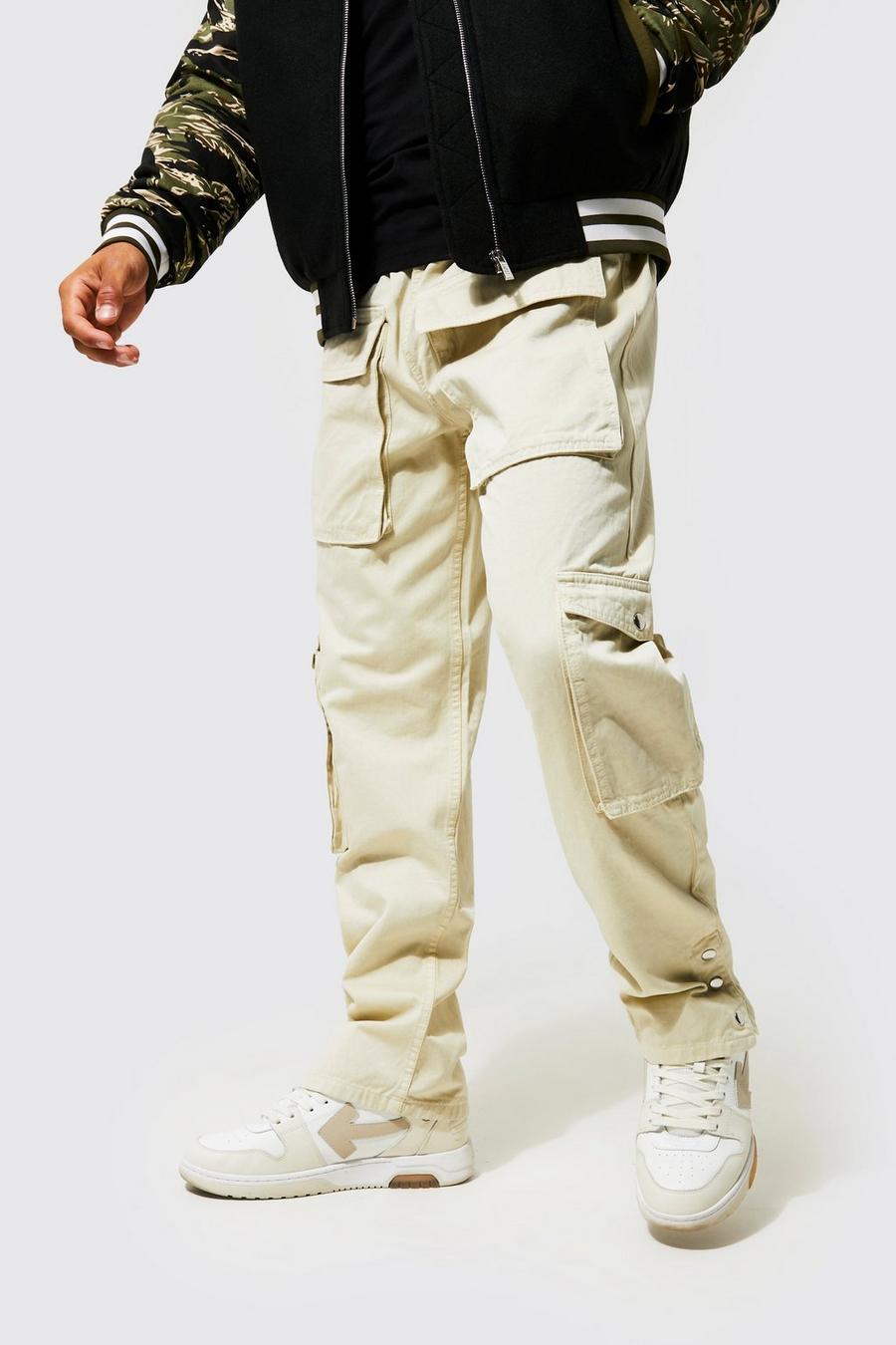 Men Camouflage Pants Skinny Fit Cargo Jeans Casual Jogger Sweatpants Basic Cargo Elastic Waist Multi Pocket 