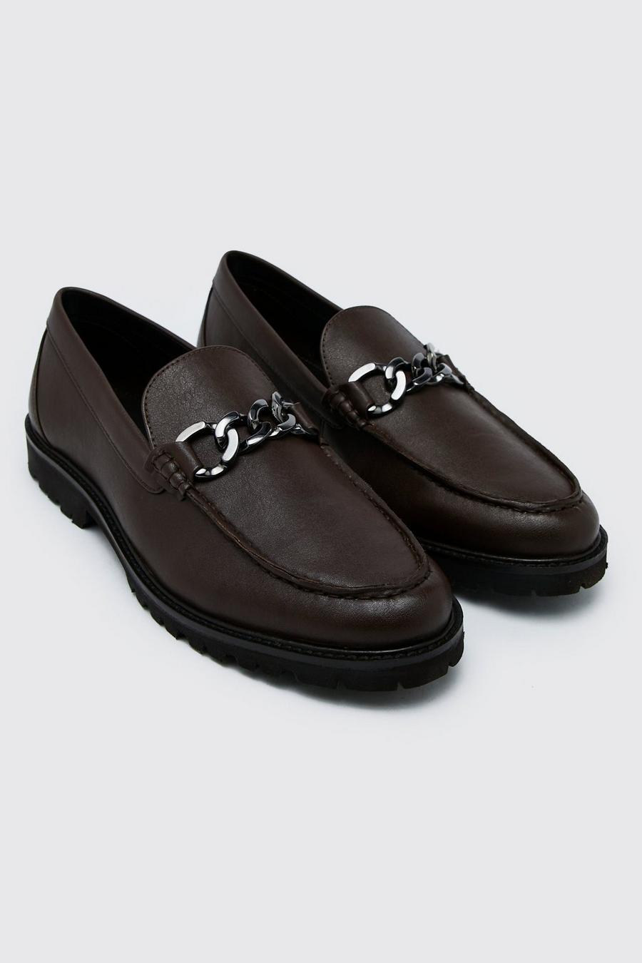 Brown Chain Loafer image number 1