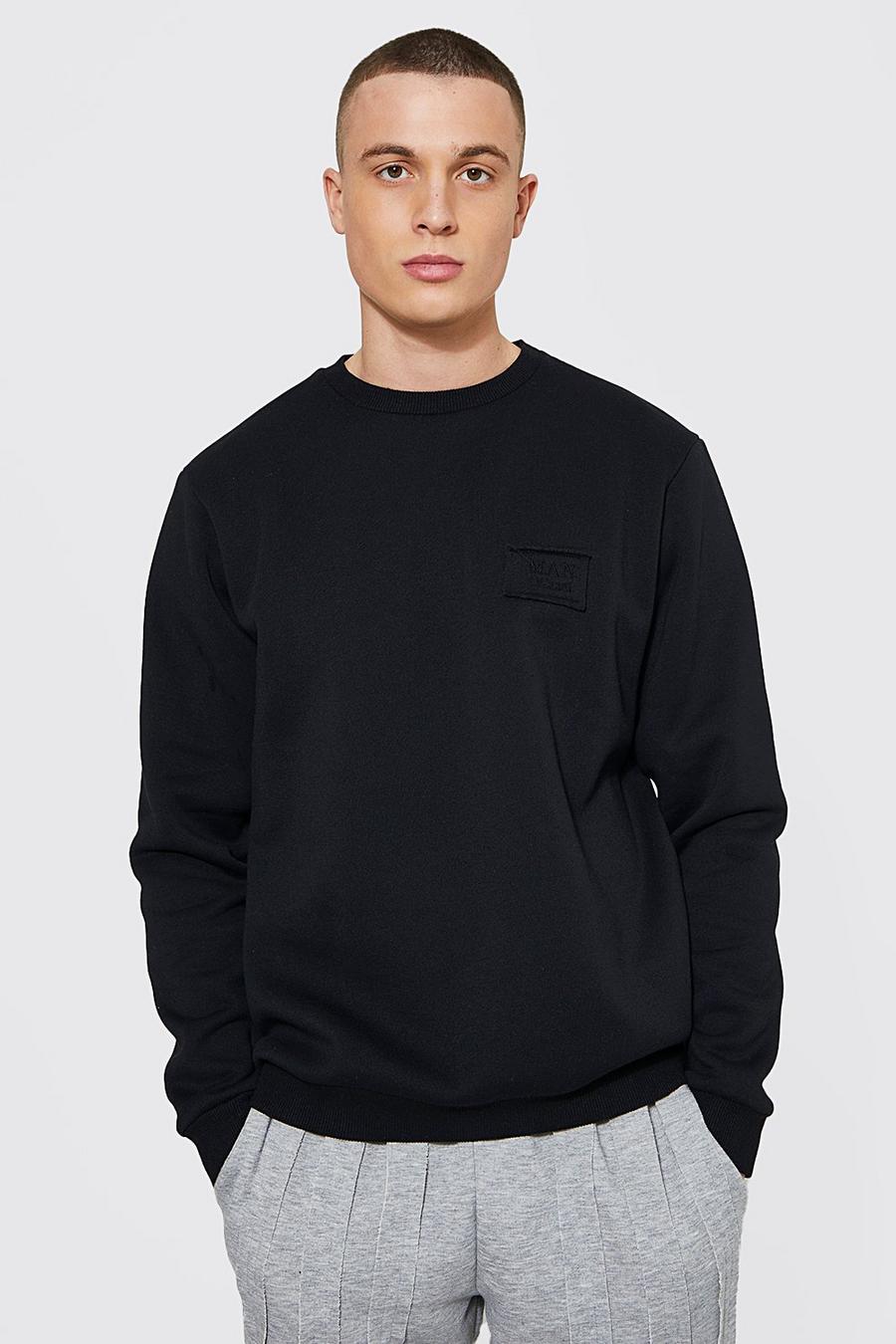 Black Sweatshirt med slitage image number 1