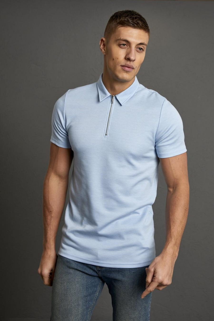 Blue Michael Kors Collection Polo Shirts for Men