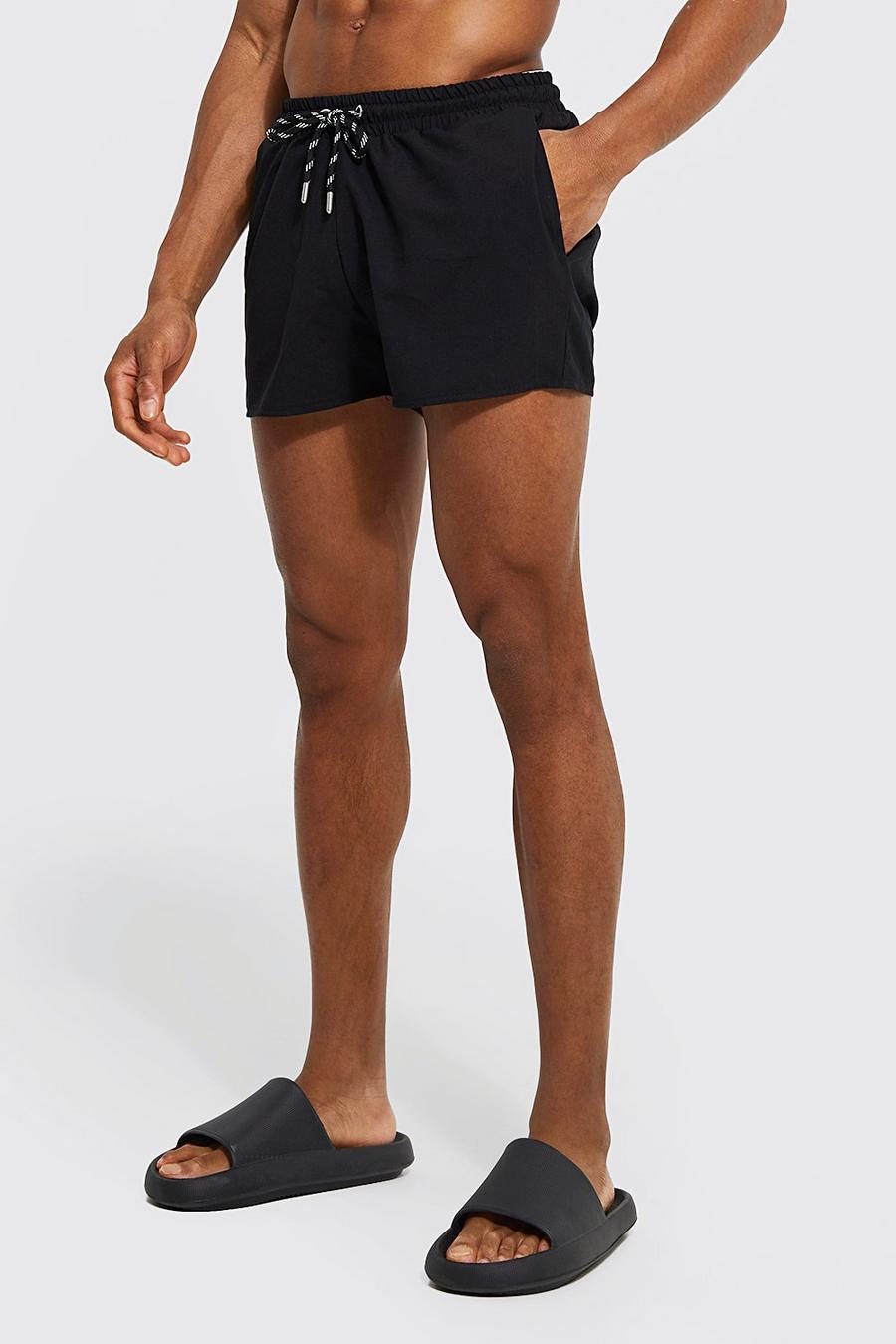 Super Short Length Plain Swim Shorts | boohoo