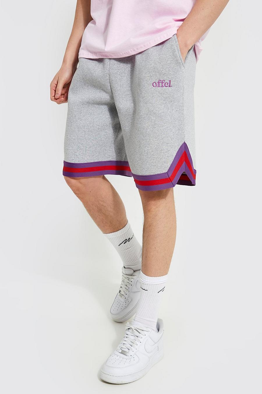 Navy Oversized Ofcl Jersey Shorts With Tape image number 1