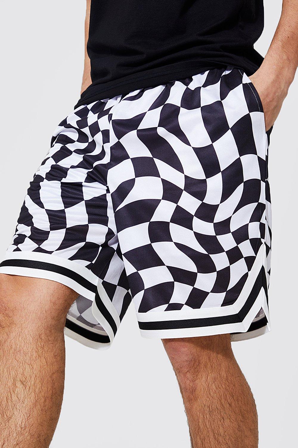 Checkered store basketball shorts