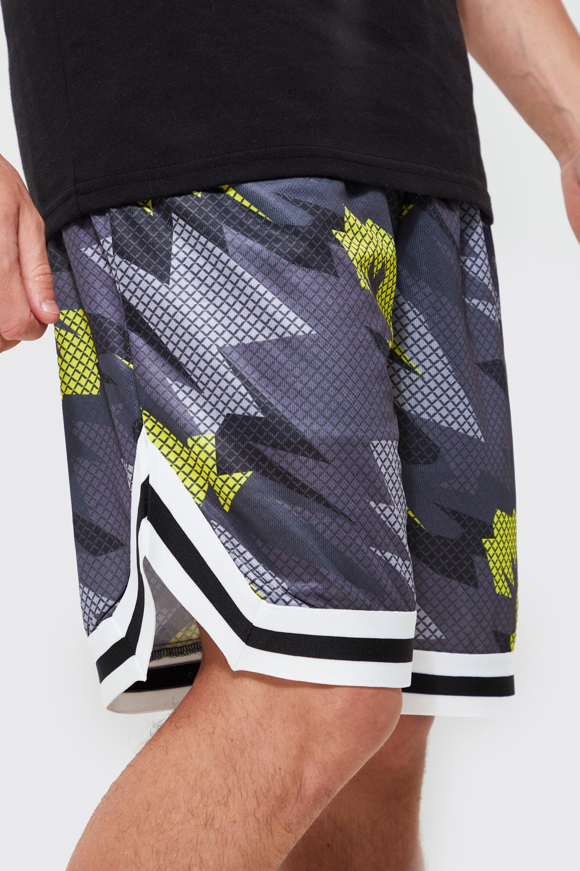 Abstract Camo Basketball Short boohoo NZ