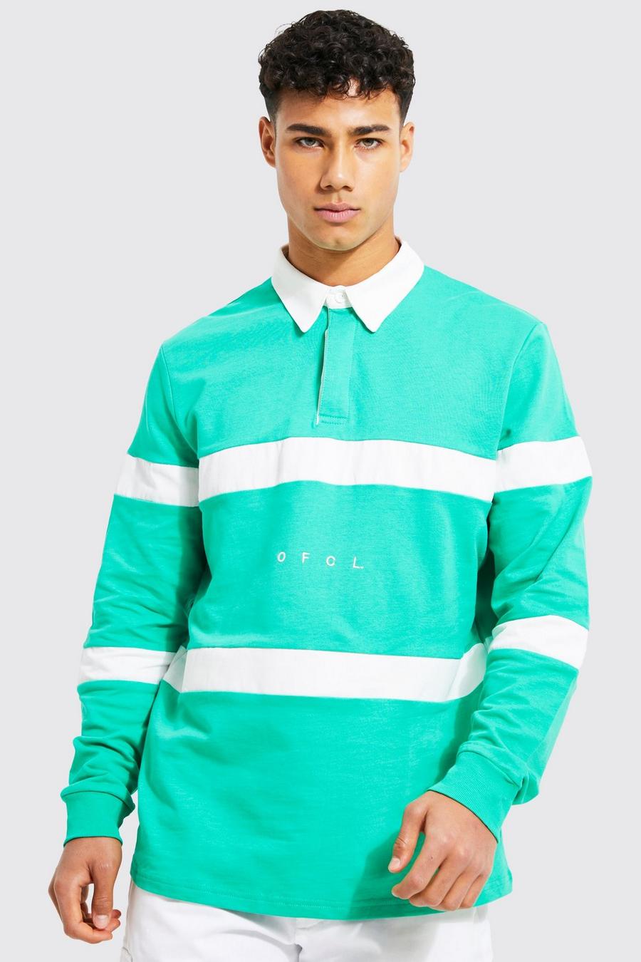 Langärmliges Official Rubgy-Poloshirt, Green
