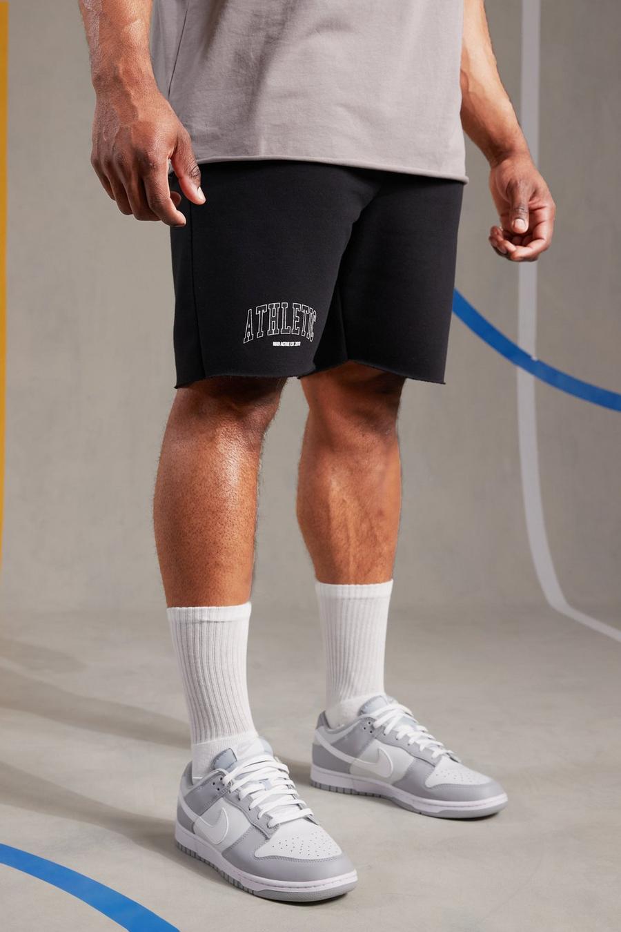 Pantalones cortos MAN Active deportivos holgados, Black nero image number 1