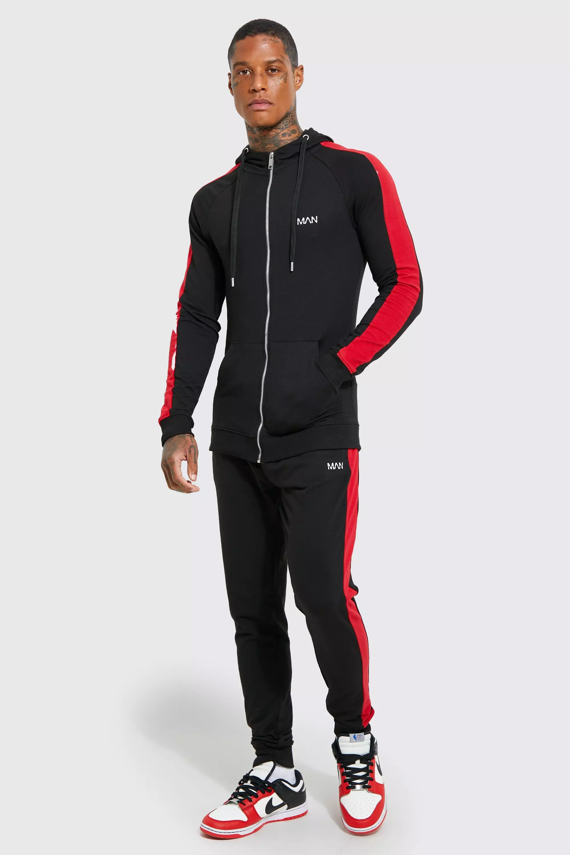 Mens muscle tracksuit online