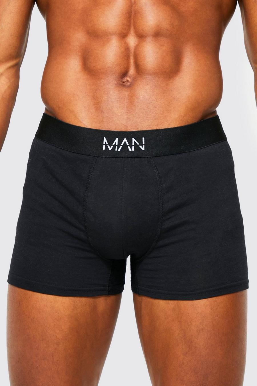 Black 5 Pack Man Dash Mixed Waistband Trunk image number 1