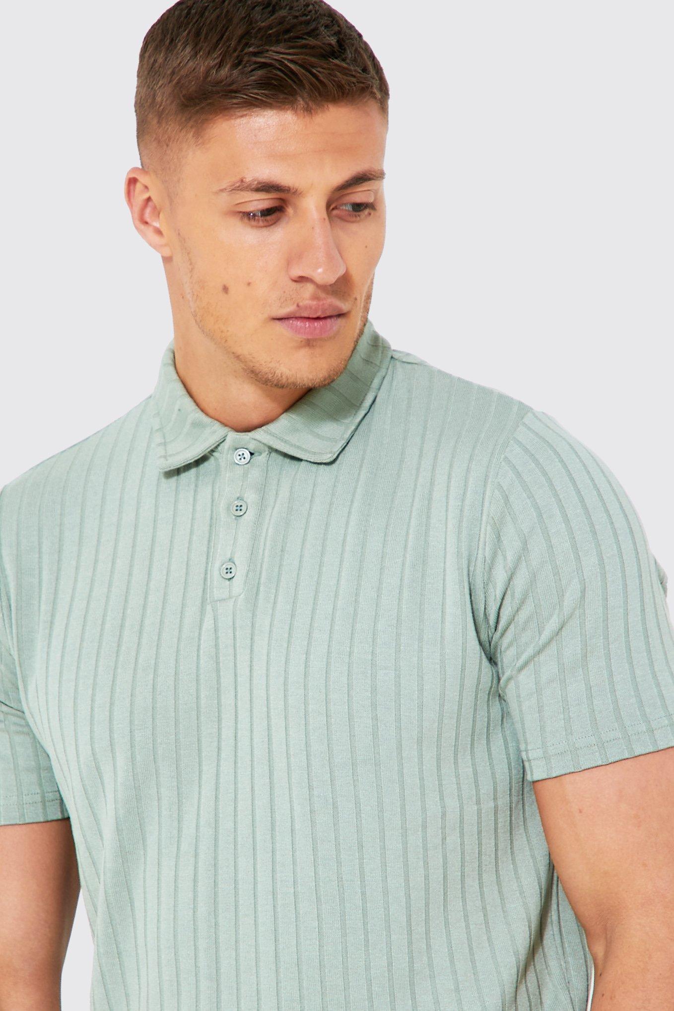 Mens short sleeve hot sale knitted polo