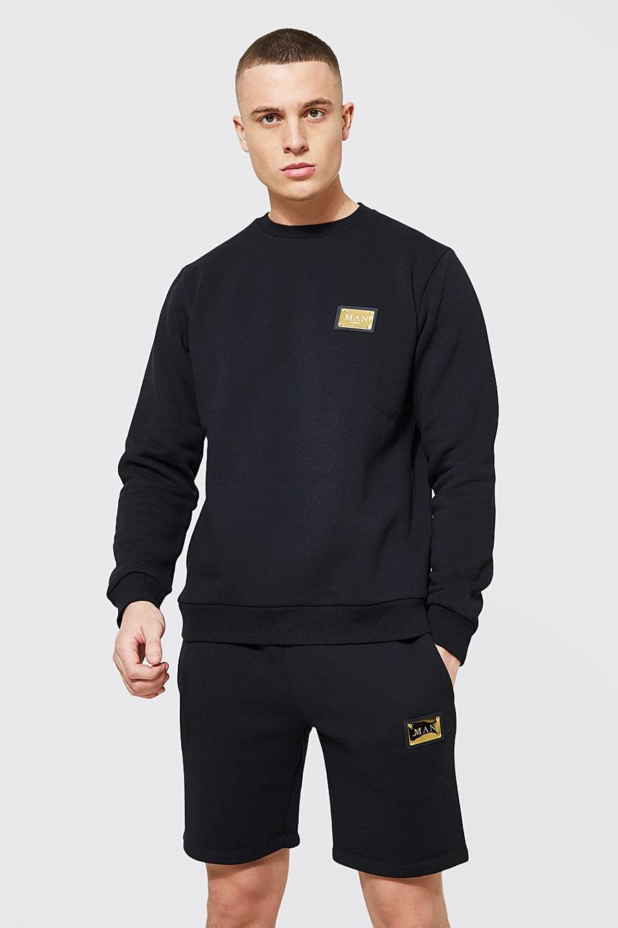 Slim-Fit Sweatshirt, Black image number 1