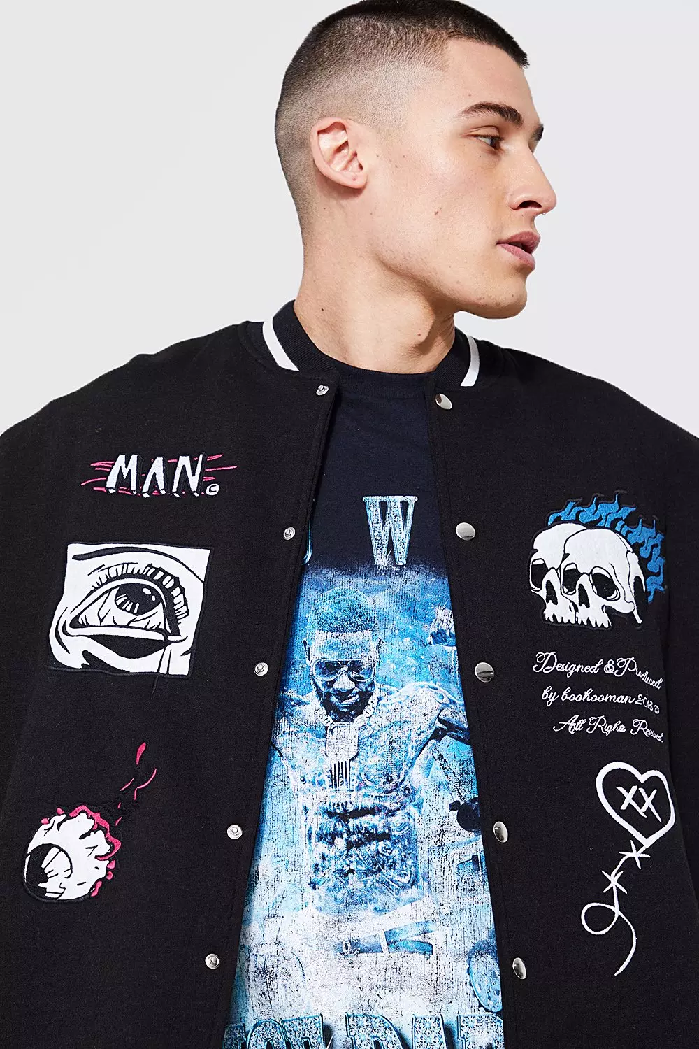 Boohoo man bomber jacket sale