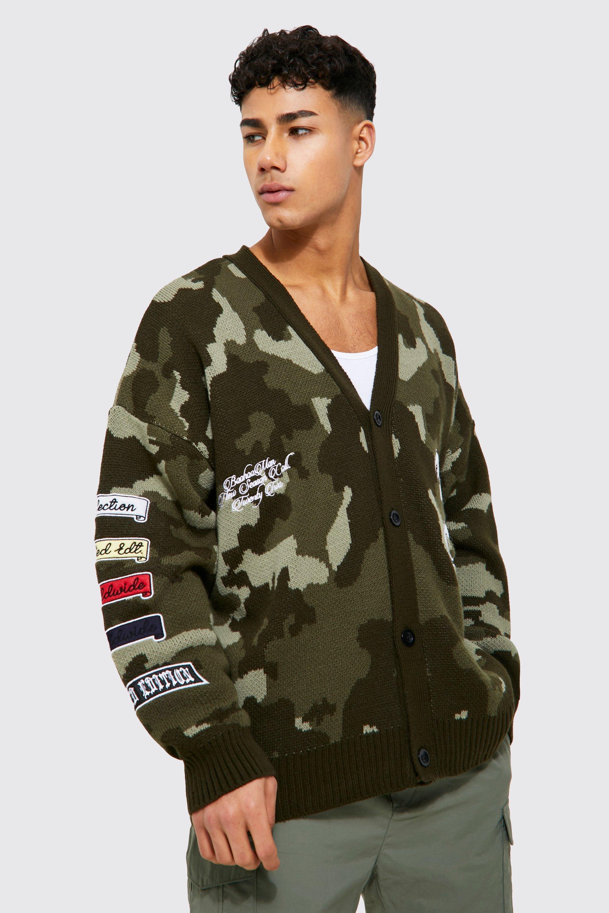 Men's 2025 camouflage cardigan