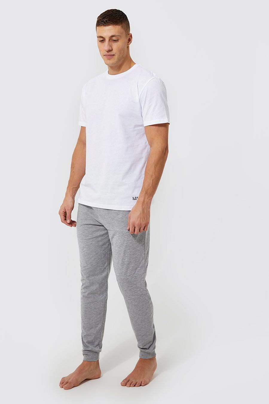 Man Dah Jacquard Loungewear-Set, Grey image number 1