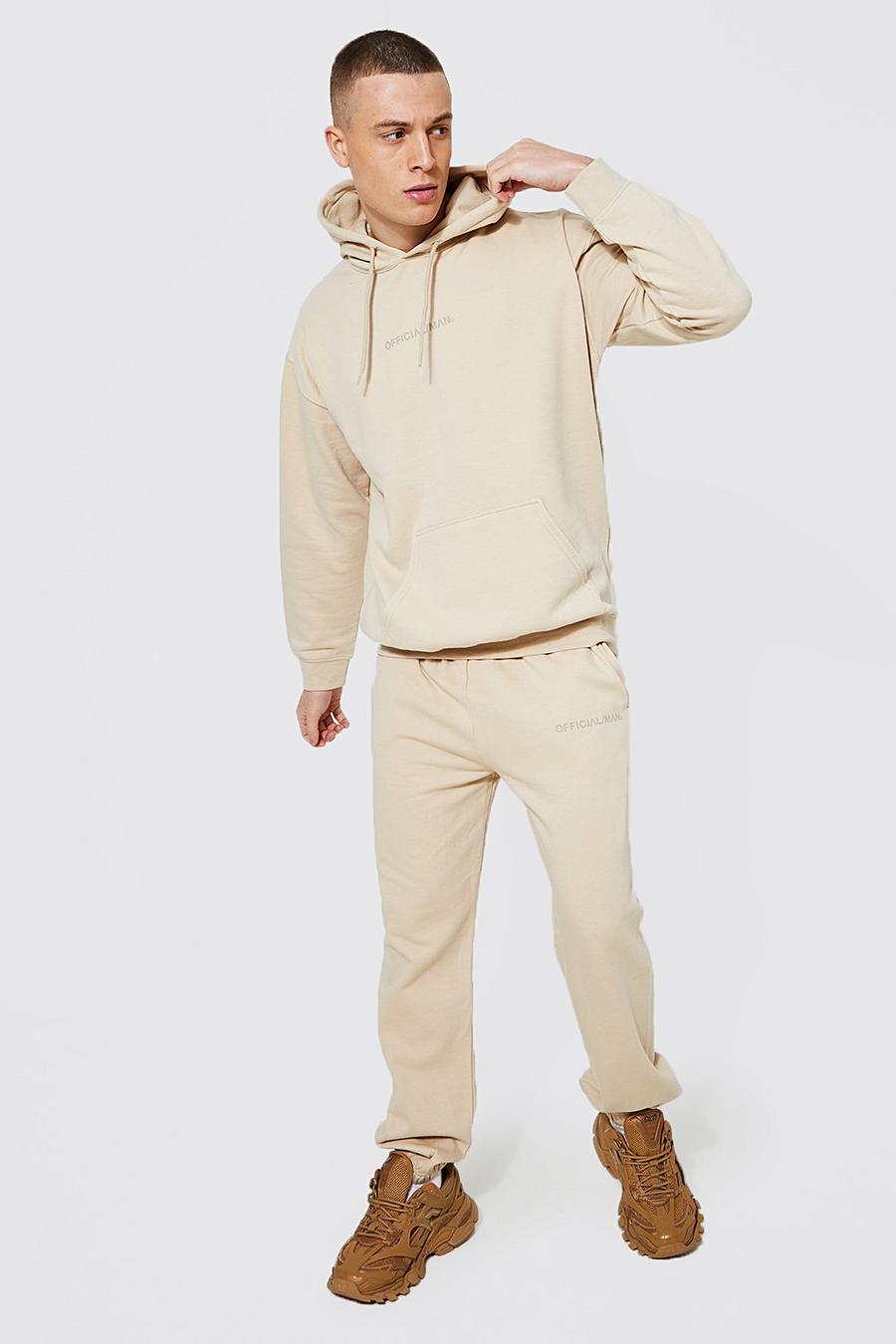 Sand Oversized Official Hooded Tracksuit image number 1
