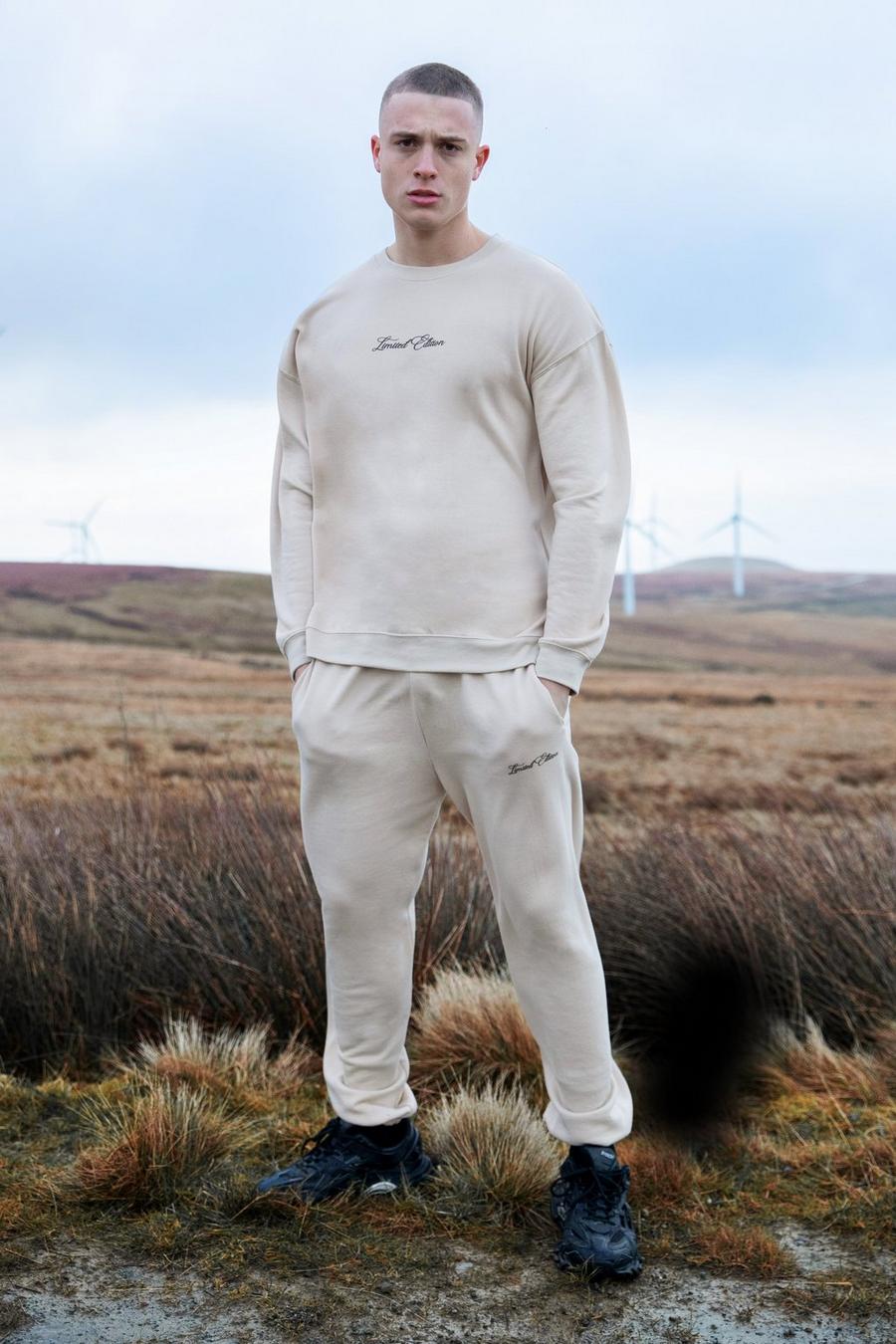  Oversize Limited Sweatshirt-Trainingsanzug, Sand image number 1