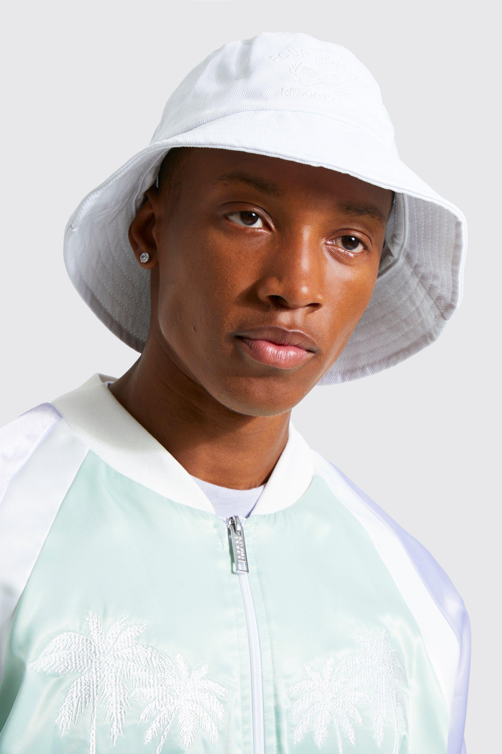 Men Embroidered Bucket Hat