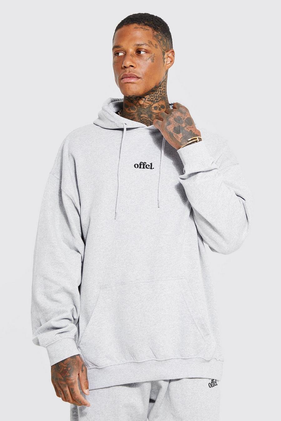 Grey Offcl Oversized Over The Head Hoodie