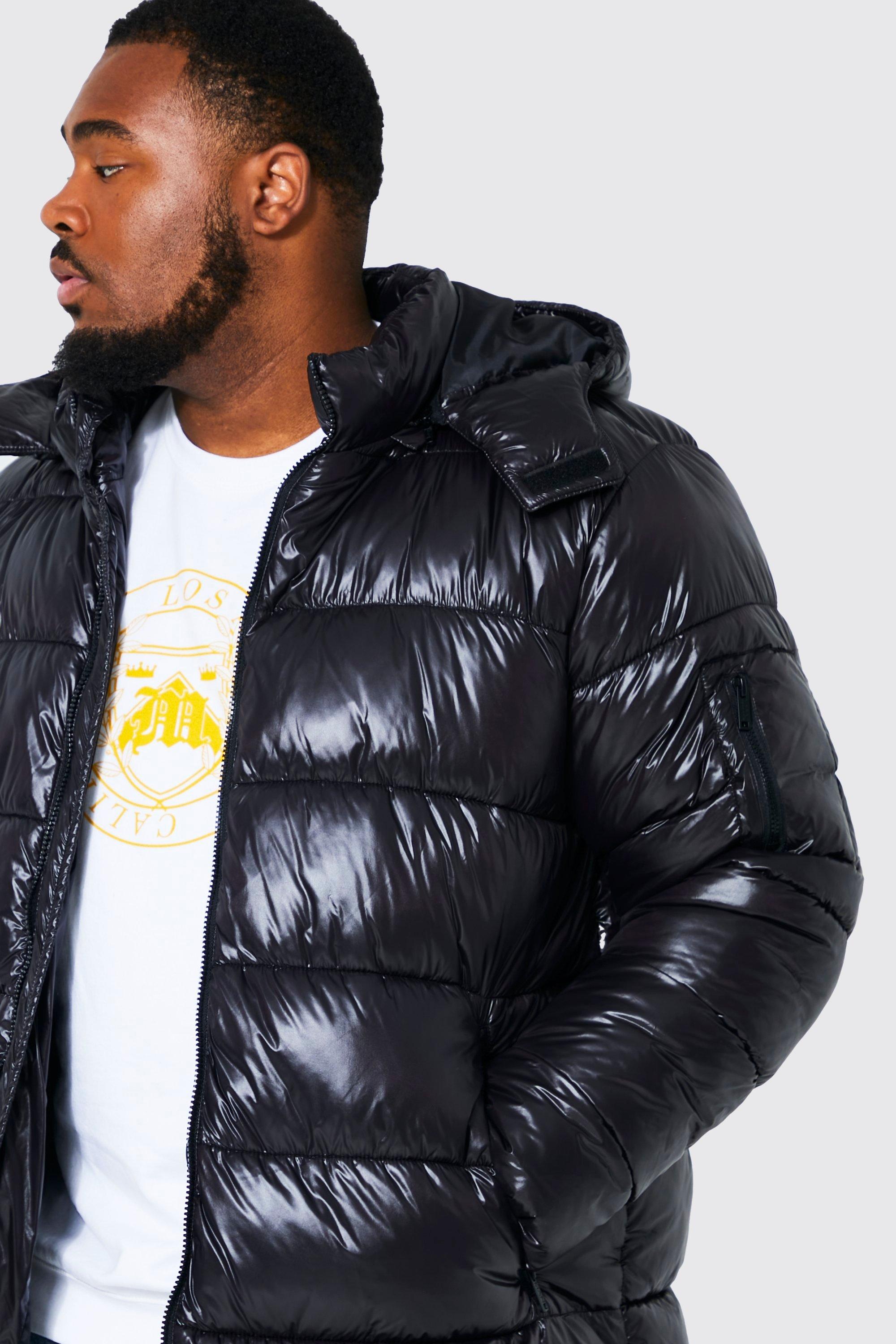 Plus High Shine Longline Puffer