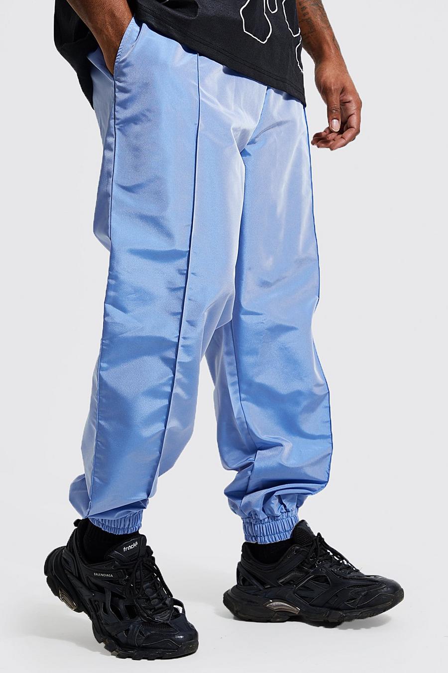כחול azzurro מכנסי דגמ'ח מחליפי צבעים בגזרה רגילה למידות גדולות