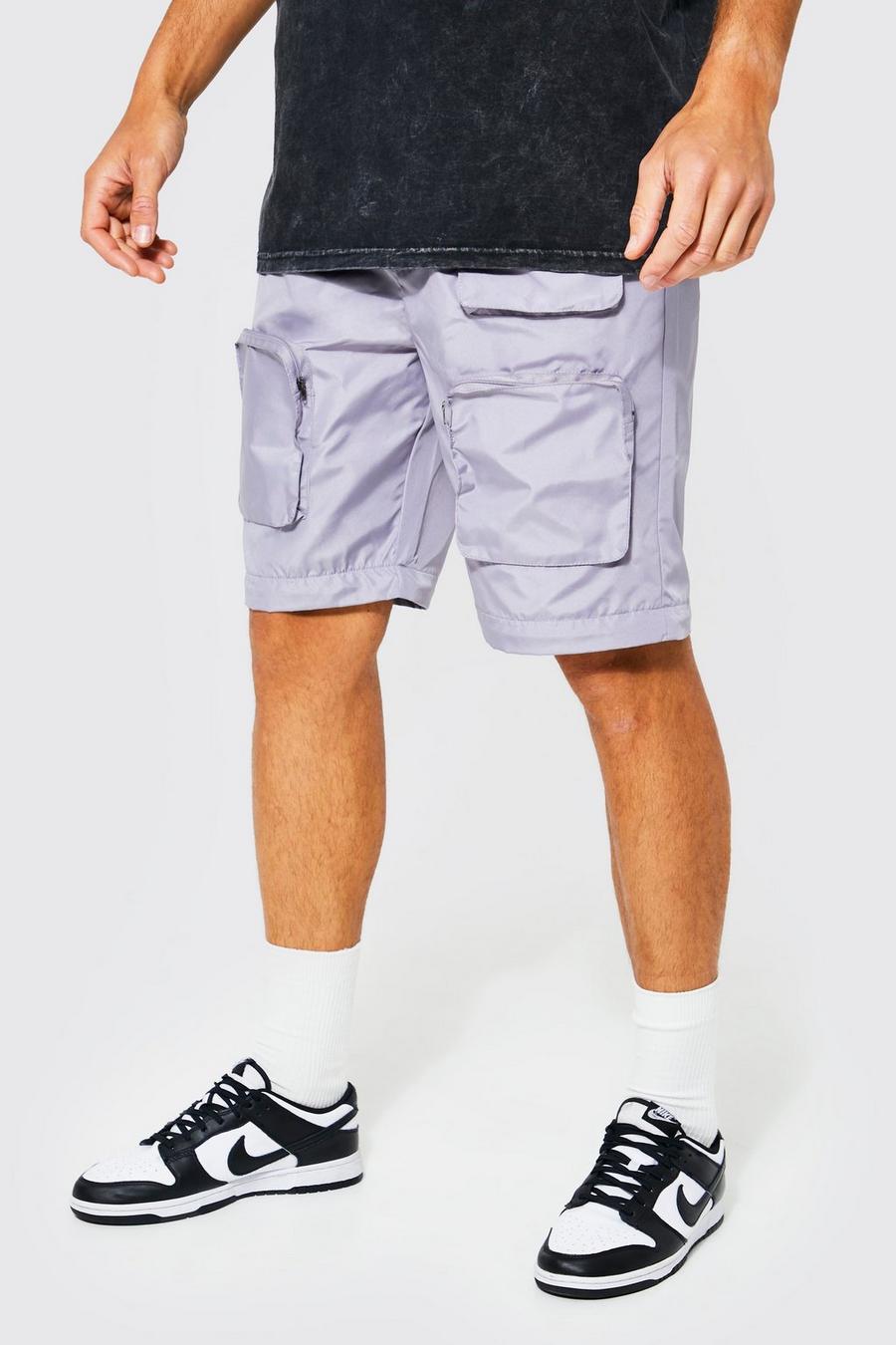 Tall - Pantalon cargo à poches détachables, Grey image number 1